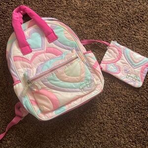 Pink and Pastel Heart Kids Backpack
